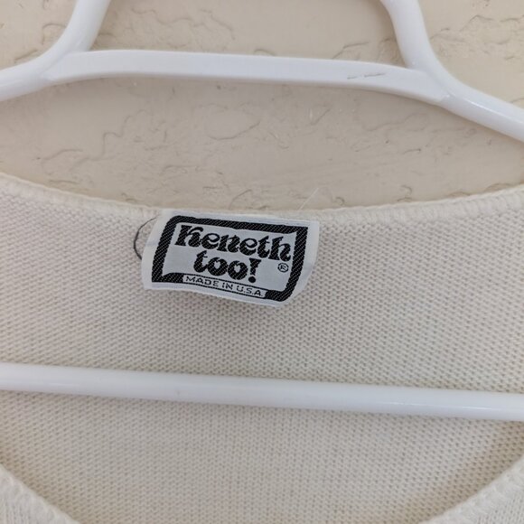 Vintage Kenneth Too Sailboat Sweater Vest Made in USA - Picture 4 of 7